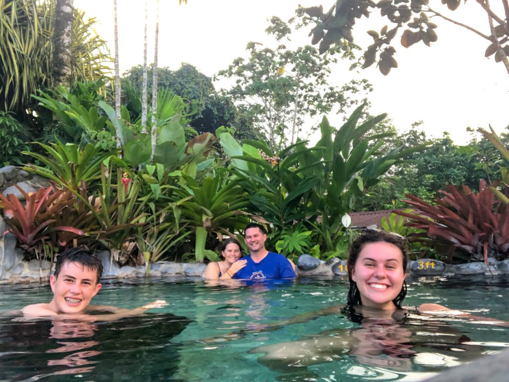 The hot springs at Arenal Springs Resort was the perfect way to end Day 1 of our 10 Days in Costa Rica